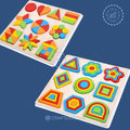 Play 3D Geometric Wooden Puzzle Board